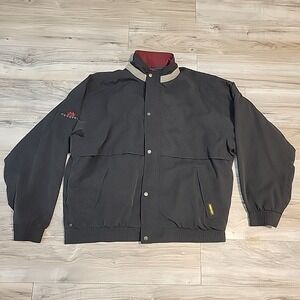Journey Men's Full Zip/Snap Gore-Tex Windbreaker Jacket‎ Black XXL
